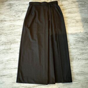 "New" Uniqlo pleated long skirt dark brown